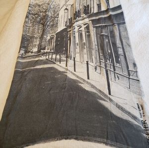 Large gray and white scarf